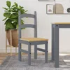 The Living Store Essstühle 2 Stk. Grau 40x46x99 cm Produktbild-Vorschau 2