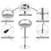 A diagram of a bar stool with callouts highlighting its features. Produktbild-Vorschau