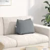 vidaXL Rückenkissen Hellgrau 45 x 20 x 35 cm Stoff Produktbild-Vorschau 2