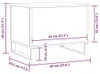 vidaXL Konferenční stolek Artisan dub 60x44,5x45 cm Náhled obrázku produktu 6