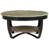Tavolino con ripiano in legno massiccio antico 65x32 cm Anteprima dell’immagine prodotto 10