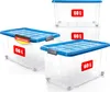 BigDean 4 Stück 60 L Aufbewahrungsbox mit Deckel groß Produktbild-Vorschau 1
