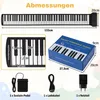 Pianoforte arrotolabile a 88 tasti, portatile con 128 ritmi Anteprima dell’immagine prodotto 2