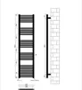 Badheizkörper Chrom 600 x 1200 mm – Handtuchheizkörper Produktbild-Vorschau 7