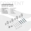LuxeBath Designový koupelnový radiátor, 500x1000 mm, chrom, Náhled obrázku produktu 8