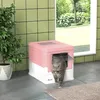 PawHut Katzentoilette Katzenklo mit Deckel Schaufel Produktbild-Vorschau 2