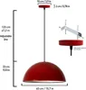 Hängelampe I Lipeo I Rot Metall Modern Lampe Produktbild-Vorschau 2