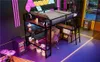 Lit superposé gaming 140 x 200 cm en métal, avec bureau, Voir les images du produit 15