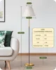 EDISHINE Stehlampe Wohnzimmer, Baumwoll-Leinenschirm, Produktbild-Vorschau 6