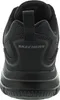 The back view of a black Skechers shoe. Produktbild-Vorschau