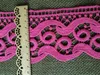 Häkelspitze 8,5cm breit Spitzenband Baumwolle Magenta Produktbild-Vorschau 2