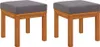 vidaXL Záhradná stolička s vankúšom 2 ks 40x40x42 cm Náhľad obrázku produktu 4