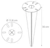Relaxdays, zestaw 4 sztuk kołków do mocowania lamp Podgląd zdjęcia produktu 4