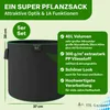 TTL GARDEN Pflanzsack 40L – 5er Set Stofftöpfe aus Filz & Produktbild-Vorschau 1