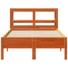 Massivholzbett ohne Matratze Wachsbraun 120x190 cm Produktbild-Vorschau 4