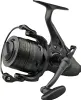 A black fishing reel is shown against a white background. Náhľad obrázku produktu