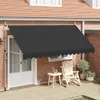 vidaXL Einziehbare Markise Handbetrieben 400 cm Anthrazit Produktbild-Vorschau 1