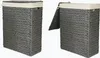 Two laundry baskets are shown against a white background. One is closed, and the other has its lid open. Náhľad obrázku produktu