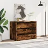 vidaXL Komoda z szufladami dąb wędzony 80x41x58 cm materiał Podgląd zdjęcia produktu 3