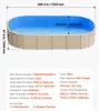 Rivestimento interno per piscina VEVOR, 3,75 x 7,32 m, Anteprima dell’immagine prodotto 7