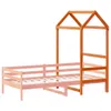 Dach für Kinderbett Wachsbraun 118x70x176,5cm Massivholz Produktbild-Vorschau 3