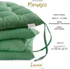 Lavea® Sitzkissen 40x40 cm, 4er Set, Dunkelgrün - mit Produktbild-Vorschau 3