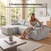 GLP Modulares Ecksofa 256 cm aus Cord, 4-Sitzer mit Produktbild-Vorschau 11