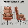 A size chart for a gaming chair, showing dimensions in centimeters. Náhled obrázku produktu