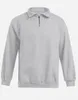 Troyer Sweatshirt Plus Size Herren, Hellgrau-Melange, XXXL Produktbild-Vorschau 1