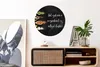 MuchoWow® Rundes Wandbild - Runde Bilder Sprüche - Küche - Produktbild-Vorschau 2
