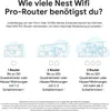 Google Nest Wifi Pro, Weiß, 2x2, Mesh-Router, 408,7 m², Produktbild-Vorschau 8