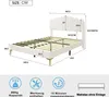 Gepolstertes Doppelbett in Samt – 140 x 200 cm – Produktbild-Vorschau 4