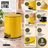 Urban Living Treteimer Toulon - gelb - 5L - Metall Produktbild-Vorschau 6