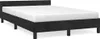 vidaXL Struttura letto senza materasso nero 120x200 cm Anteprima dell’immagine prodotto 1