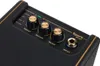 Close-up view of the control panel of a black guitar amplifier with gold accents. Náhled obrázku produktu