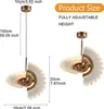 Kristall Hängeleuchte Moderne Hängelampe Led Pendelleuchte Produktbild-Vorschau 7