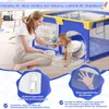 LZQ Laufstall Baby 200x180cm, Laufgitter Baby Absperrgitter Produktbild-Vorschau 8