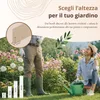 Floranica Bordura per Giardino in legno 10 x 200 cm Anteprima dell’immagine prodotto 3