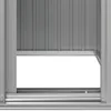 vidaXL Capanno per attrezzi Grigio 126x97,5x177 cm Acciaio Anteprima dell’immagine prodotto 6