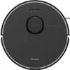 A top-down view of a black robotic vacuum cleaner on a white background. Náhled obrázku produktu