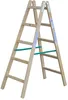 Štafle STANDARD, 5 příček, dřevěné, 150 kg Náhled obrázku produktu 1