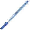A blue Staedtler Lumocolor correctable marker with its cap off, lying diagonally on a white background. Anteprima dell’immagine prodotto