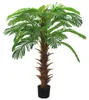 vidaXL Umělá palma Cycas s květináčem 140 cm zelená Náhled obrázku produktu 6