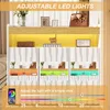Mueble aparador Flieks con iluminación LED, 3 puertas, Vista previa de la imagen del producto 2