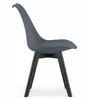 Sedia MARK - grafite / gambe nere x 4 Anteprima dell’immagine prodotto 6