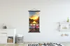 MuchoWow® Textilposter Amsterdam - Blumen - Brücke - Produktbild-Vorschau 2