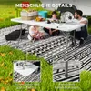 Skládací stůl Outsunny, skládací kempingový stůl, skládací Náhled obrázku produktu 6