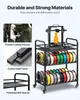 A 3D printer and filament storage cart are shown, with close-ups of its construction materials and manufacturing process. Podgląd zdjęcia produktu