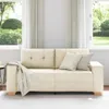 vidaXL Loveseat-Sofa Leinen 180x77x82 cm Produktbild-Vorschau 3