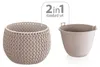 Prosperplast Blumentopf Splofy - Taupe - 1400 ml - D18 cm Produktbild-Vorschau 6
